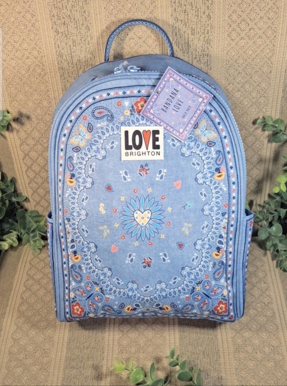Brighton Bandana Love Denim Backpack